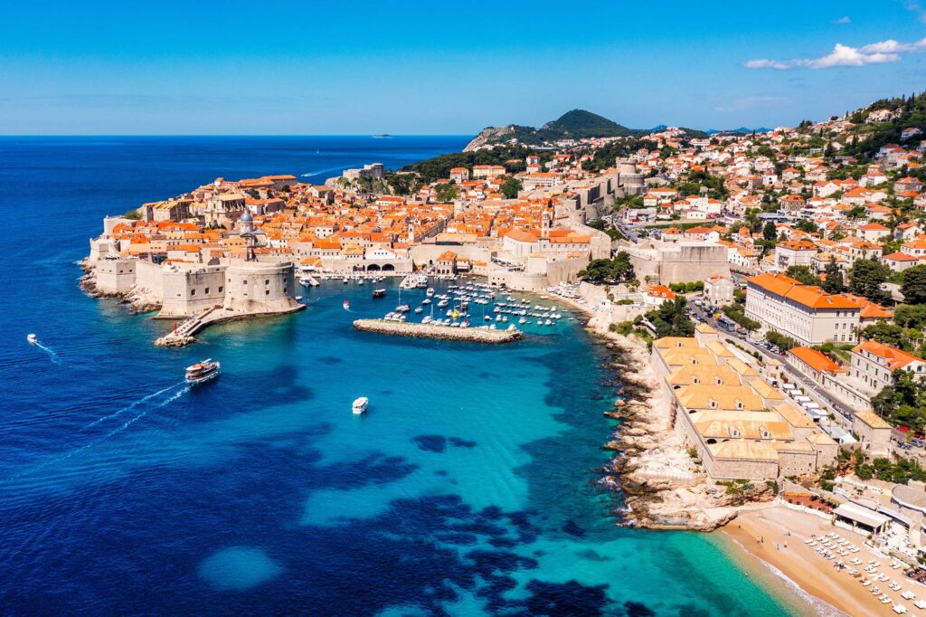The,Aerial,View,Of,Dubrovnik,,A,City,In,Southern,Croatia